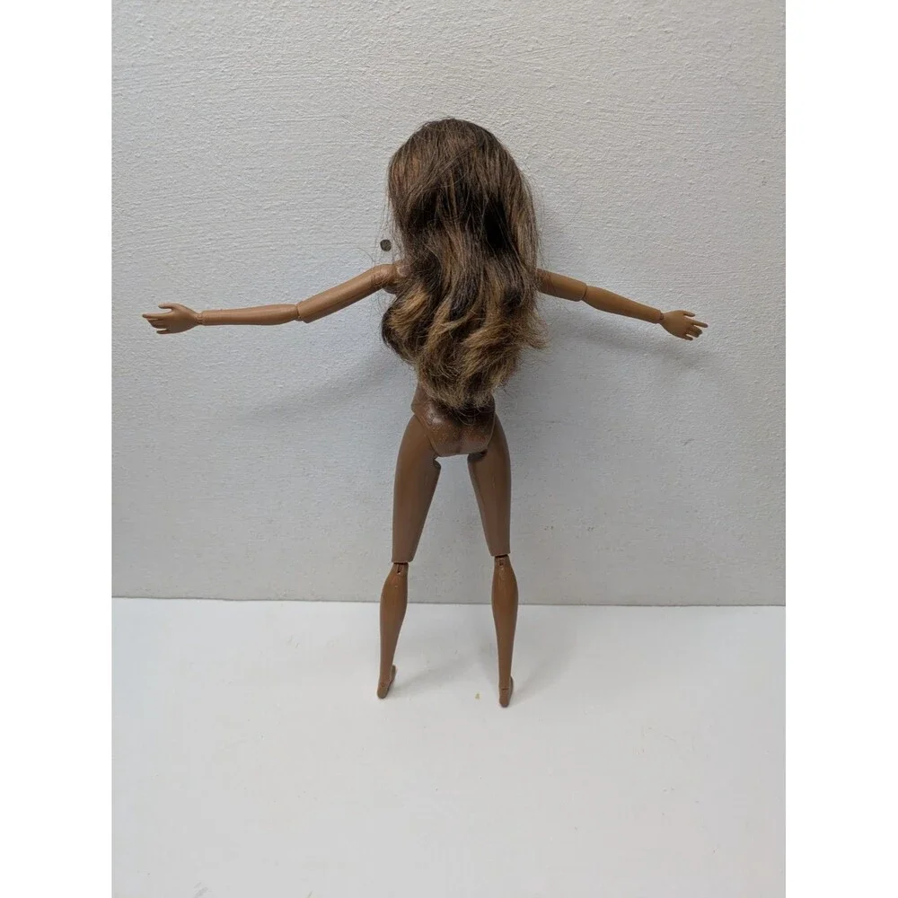 Barbie Style Glam GRACE CJP78 AA Black Nude Doll Only 2015 Rooted Lashes OOAK